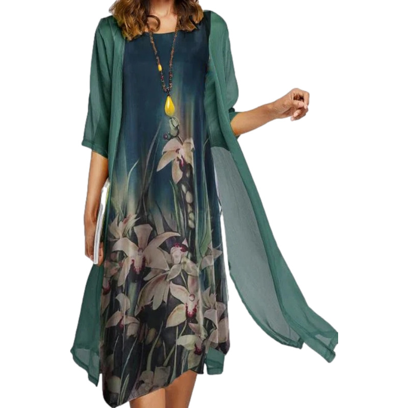 WW | Stilvolles Anzugskleid Mit Blumenmuster