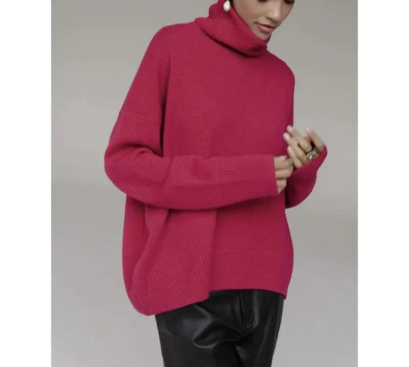 W&W Mode | Stilvolle Herbst Klassische Rollkragenpullover für Frauen