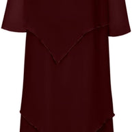 WW | Elegantes Chiffonkleid mit Lagen-Look