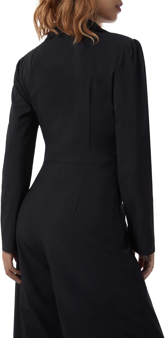 W&W Mode Langärmeliger Jumpsuit mit schmaler Passform für Frauen