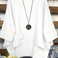 WW | Freizeitbluse mit Rundhalsausschnitt für Den Frühling