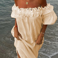 WW - Midi-Kleid mit Rüschen