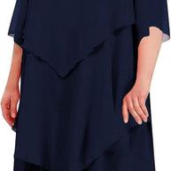 WW | Elegantes Chiffonkleid mit Lagen-Look