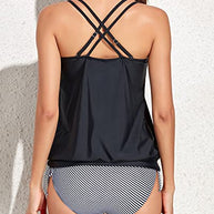 WW | Athletische Zweiteilige Tankini Badeanzüge Für Frauen Bauchkontrolle Schwimmanzüge