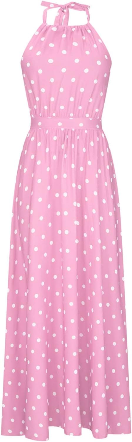 WW | Boho Drucken Patchwork Halter Plissierte Kleider