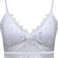 WOLF Geblümt Spitze V-Ausschnitt Cami