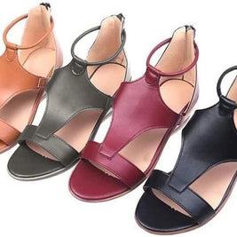 WW | Damen Sandale Mit Erhöhtem Absatz Und Riemen Um Den Knöchel