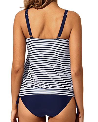 WW | Zwei Teile Modest Locker Tankini Top Mit Shorts Bauchkontrolle Badeanzüge