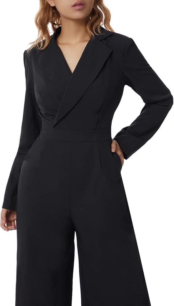 W&W Mode Langärmeliger Jumpsuit mit schmaler Passform für Frauen