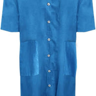 W&W - Lockeres langes Kleid mit langen Ärmeln und Seitentaschen Kleid