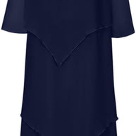 WW | Elegantes Chiffonkleid mit Lagen-Look