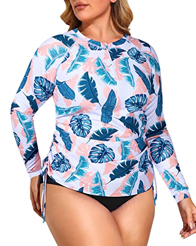 WW | Langarm Reißverschluss Rash Guard Badeanzug Zweiteiler Upf 50+