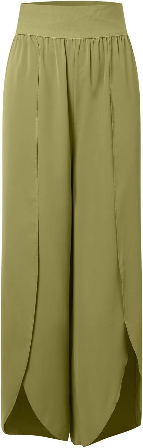 Damen luftige Culotte mit Seitenschlitzen W&W Mode