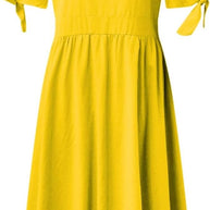 WW | Elegante Freizeitkleider mit V-Ausschnitt und Schnallenverschluss