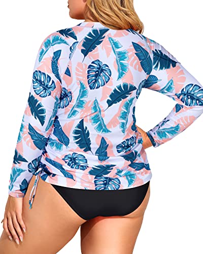 W&W Mode | Langarm Reißverschluss Rash Guard Badeanzug Zweiteiler Upf 50+