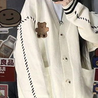 Cardigan mit Kontrastdetails