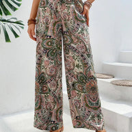 WW | Elegante Bedruckte Weite Hosen