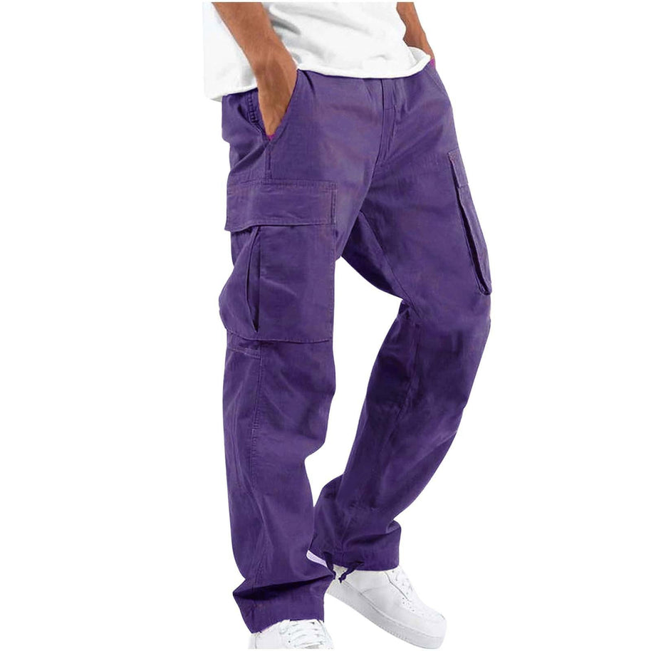 WW | Bequeme Herren Arbeitsbekleidungs Hose Mit Verstellbarem Bund Und Vielen Taschen
