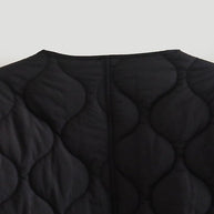 Oversize gesteppte Jacke mit Druckknöpfen