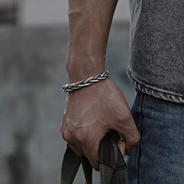 WW | Geflochtener Silberner Armband