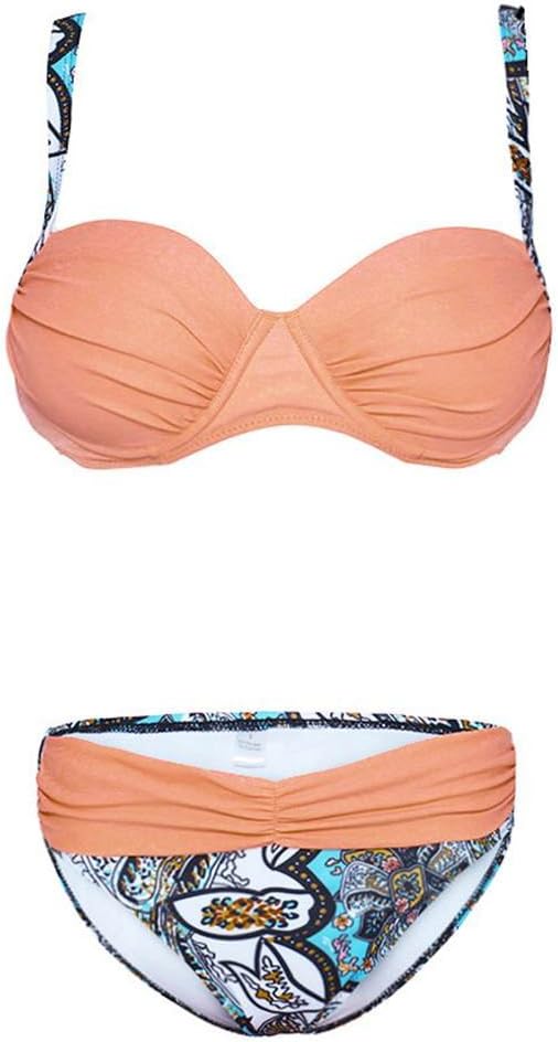 W&W Mode - Korallenrotes Bikini-Set mit Vichy-Karo