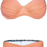 WW - Korallenrotes Bikini-Set mit Vichy-Karo