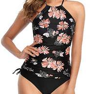 WW | Halter Tankini Zweiteilige Badeanzüge Mit Rücklosem Tankini Und Shorts