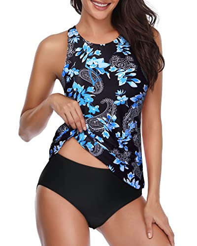 WW | Hochgeschlossenes Halter Tankini Satz Mit Shorts