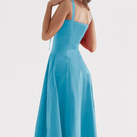 WW - Midikleid mit tailliertem Oberteil und ausgestelltem Rock | Minikleid mit Spaghettiträgern