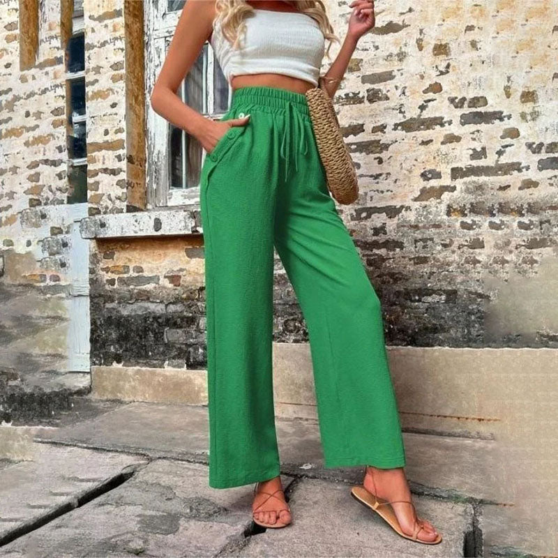W&W Mode | Farbige Luftige Sommerhosen Damen Mit Weitem Bein Für Frauen