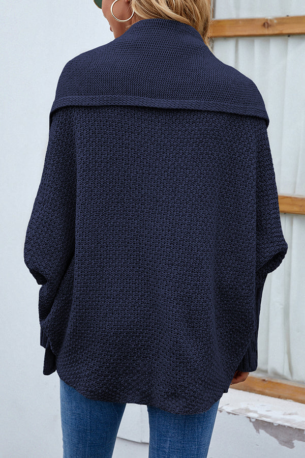 W&W Mode | Eleganter Herbst Strickcardigan mit Dolmanärmeln für Frauen