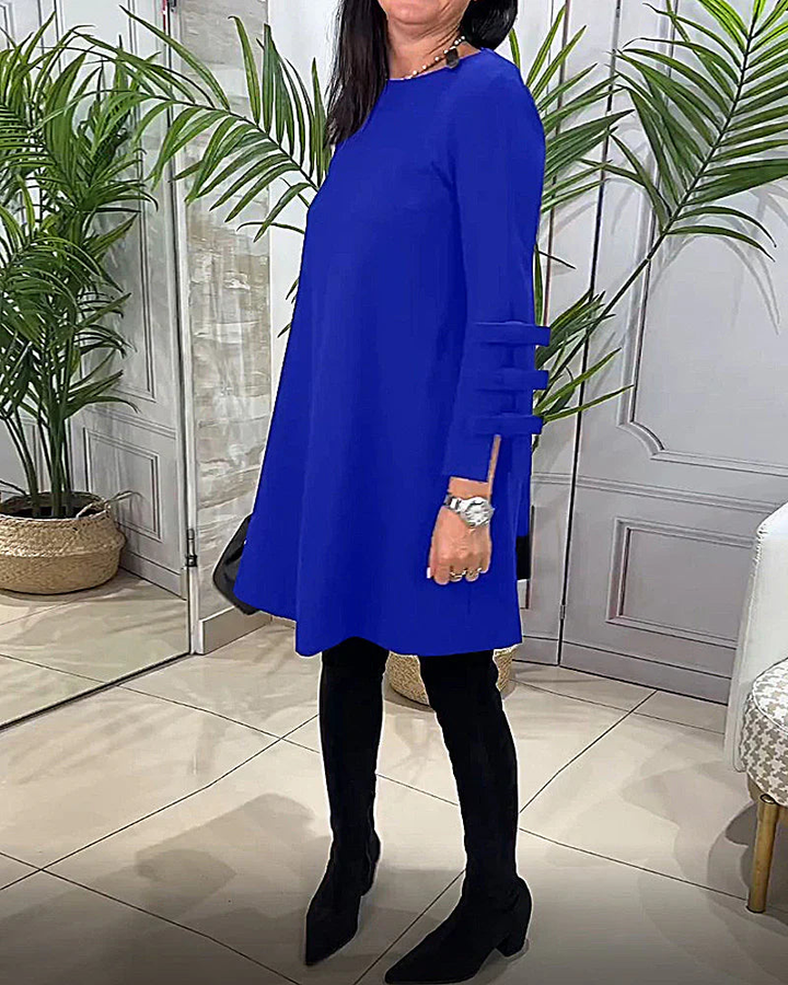 W&W Mode | Elegantes Langarmkleid