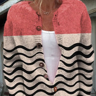 WW | 3D Digital Gedruckte Strickjacke für Damen