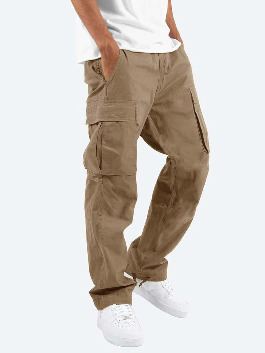 WW | Bequeme Herren Arbeitsbekleidungs Hose Mit Verstellbarem Bund Und Vielen Taschen