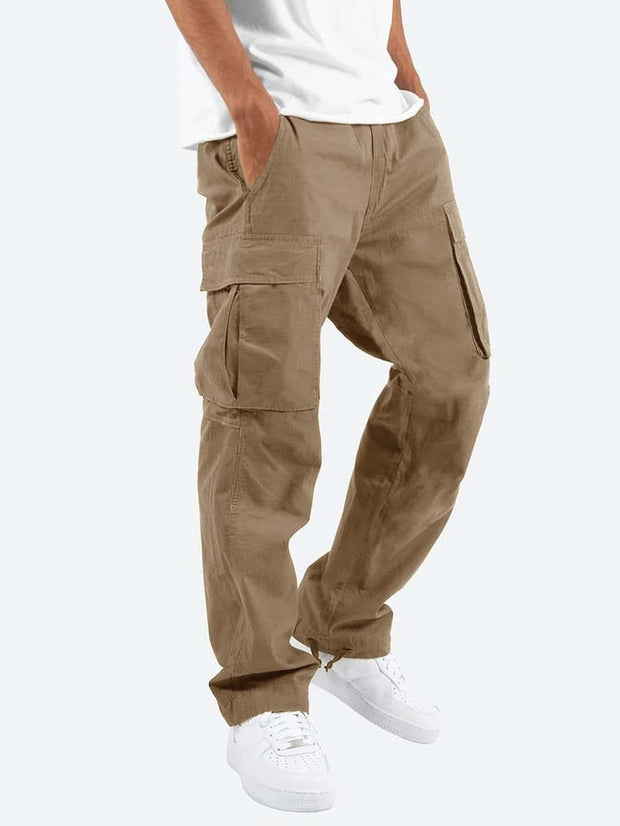 WW | Bequeme Herren Arbeitsbekleidungs Hose Mit Verstellbarem Bund Und Vielen Taschen