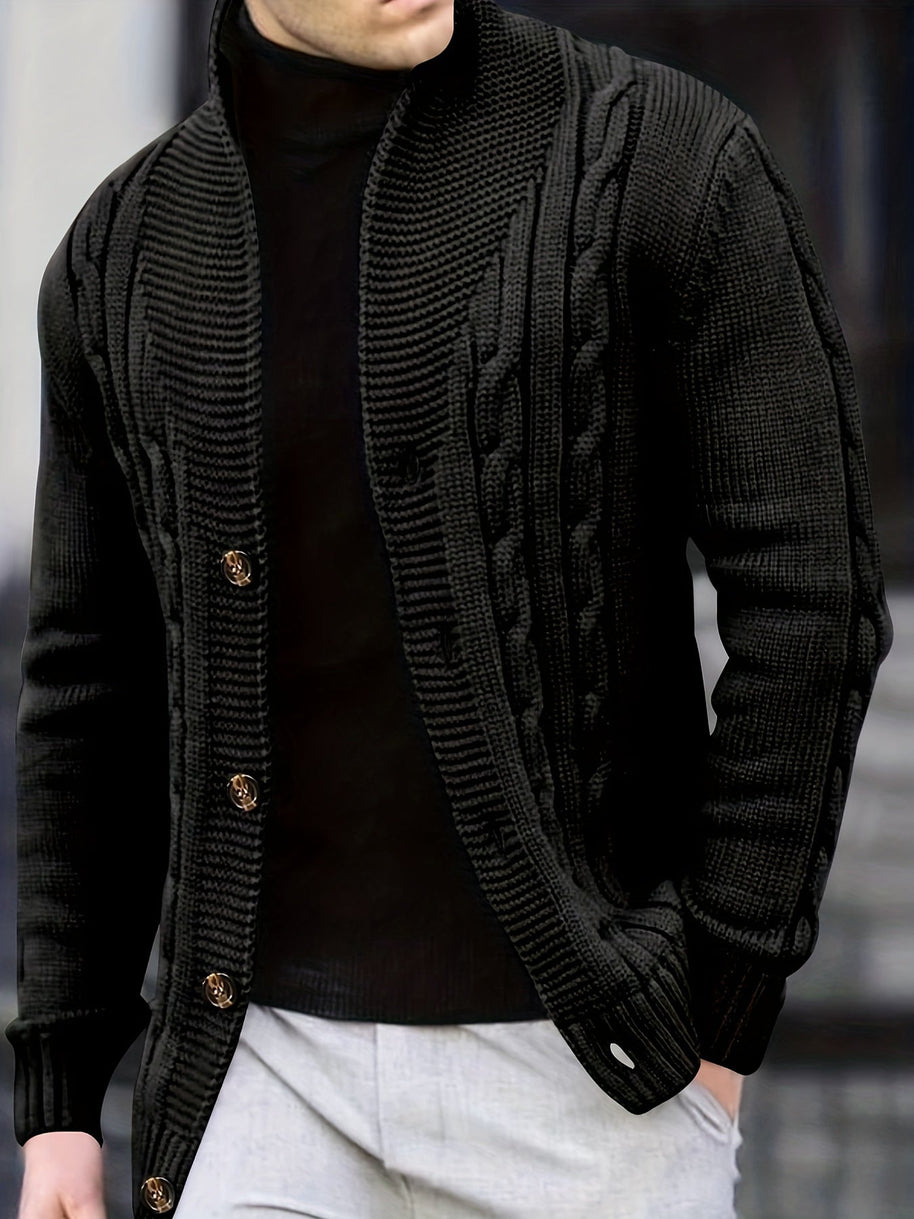 WW | Zopfstrickjacke mit Knöpfen