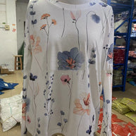 WW | T-shirt Mit Blumendruck Und Rundhalsausschnitt Für Den Frühling