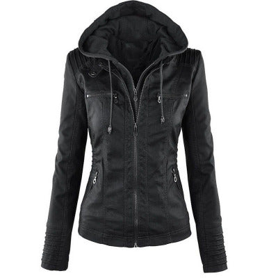 Lederjacke mit Revers