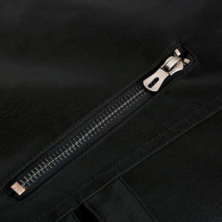 W&W Mode | Lässige Männliche Lederjacke Für Männer
