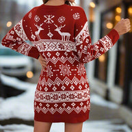 WW | Modisches Strickkleid Mit Print