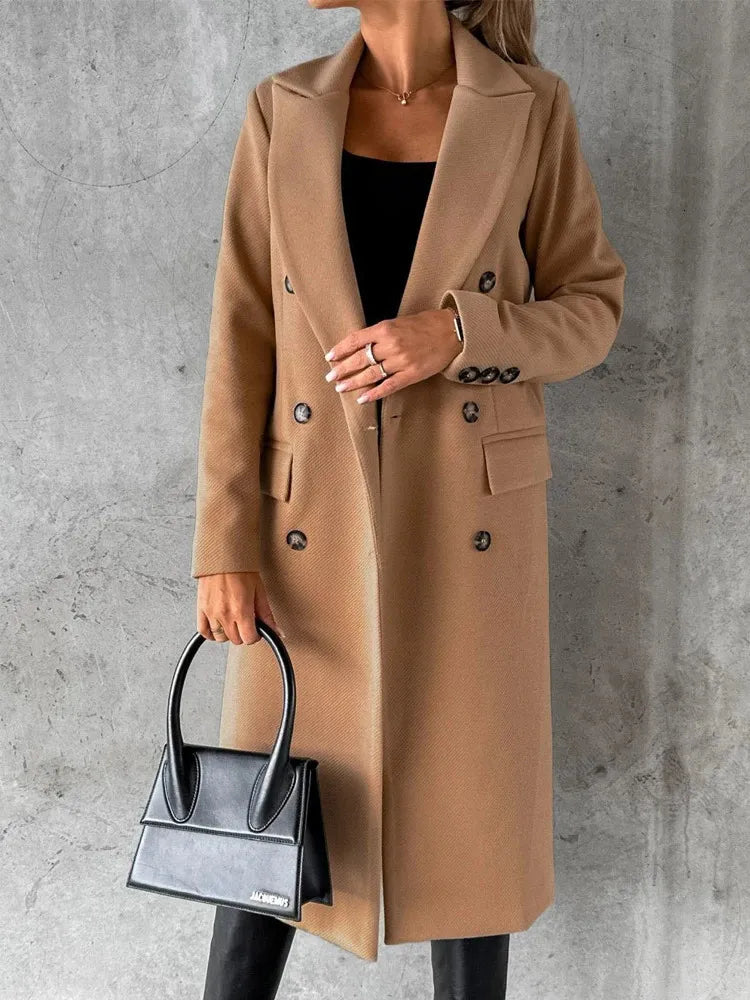 Winterjacke mit Revers für Frauen