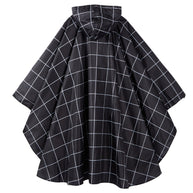 WW | Sportliche Damen Regenponcho Mit Kapuze Und Geometrischem Muster
