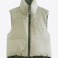 WW | Zip-Up Drawstring Puffer Weste