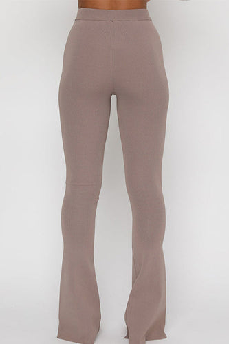 WW | Rosiedress Hohe Taille Schlitz Schlaghosen Skinny Pants