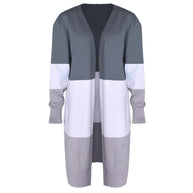 WW | Strickjacke mit Farbblock und offener Front