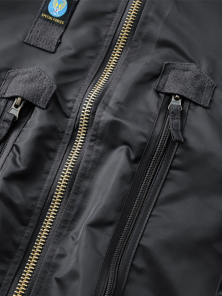 WW | Bomber Taktische Outdoorjacke Mit Stehkragen Für Herren - Perfekt für Outdoor-Aktivitäten