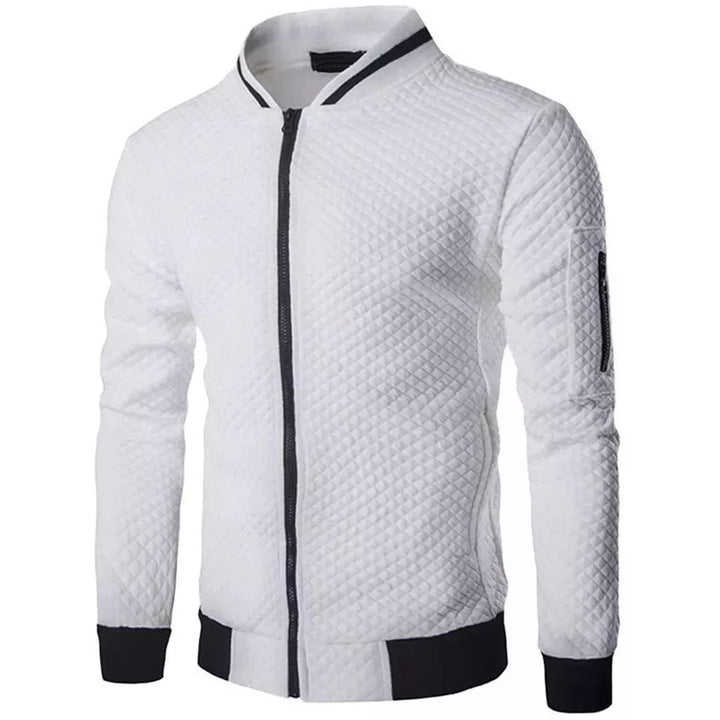 W&W Mode | Jacquard Zip-Bomberjacke