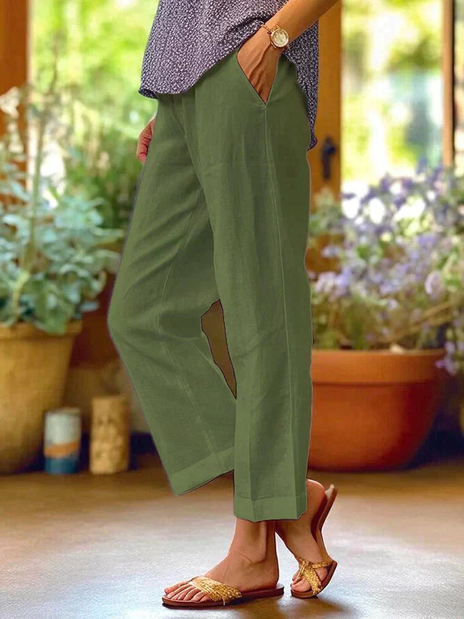 WW | Damen Leinen Sommerhose