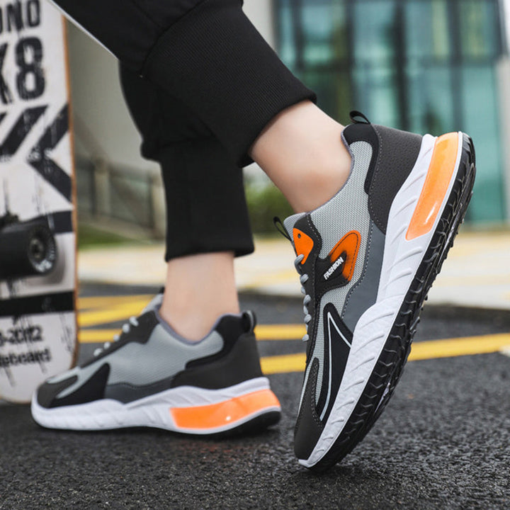 W&W Mode | Atmungsaktive Herren Sneaker Mit Farbakzent