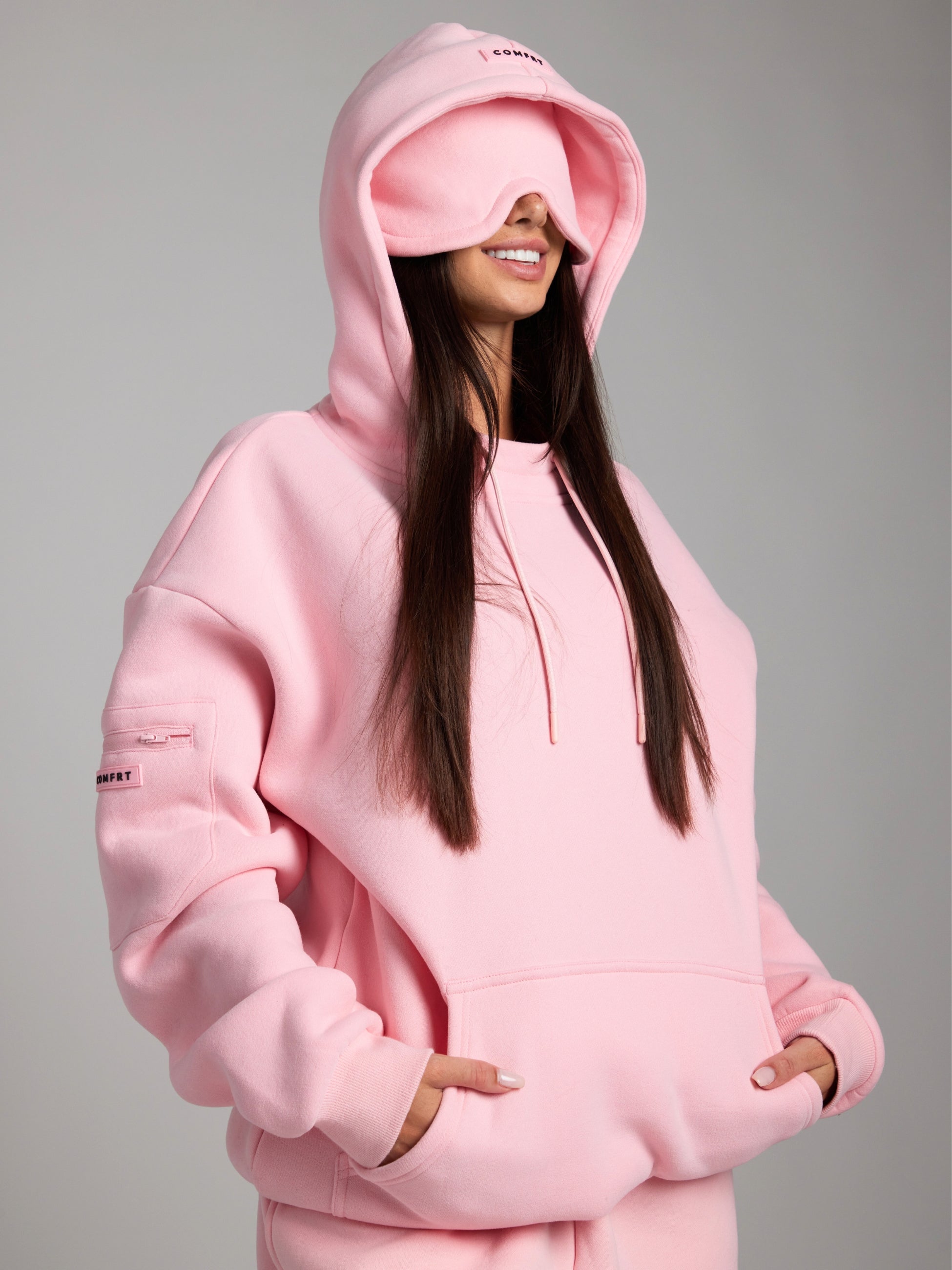 WW | Reise Kapuzenpullover mit Flugzeugmodus-Grafik